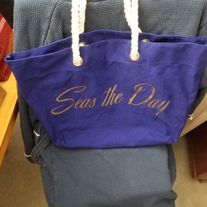 Seas the Day nautical tote